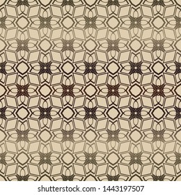 Decorative vintage style seamless geometric pattern. Vector illustration. 