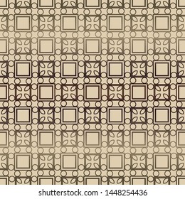 Decorative vintage style seamless geometric pattern. Vector illustration. 