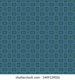 Decorative vintage style seamless geometric pattern. Vector illustration. 