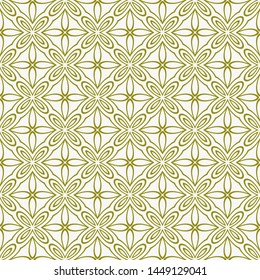 Decorative vintage style seamless geometric pattern. Vector illustration. 