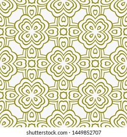 Decorative vintage style seamless geometric pattern. Vector illustration. 