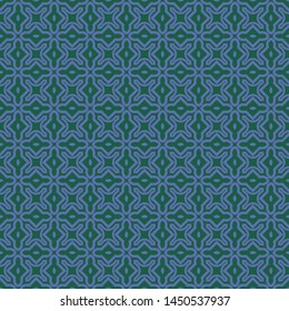 Decorative vintage style seamless geometric pattern. Vector illustration. 