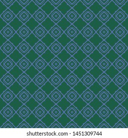 Decorative vintage style seamless geometric pattern. Vector illustration. 