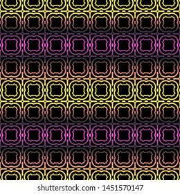 Decorative vintage style seamless geometric pattern. Vector illustration. 