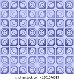 Decorative vintage style seamless geometric pattern. Vector illustration. 