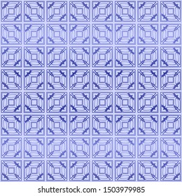 Decorative vintage style seamless geometric pattern. Vector illustration. 