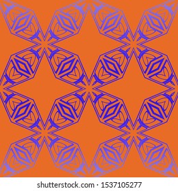 Decorative vintage style seamless geometric pattern. Vector illustration. 