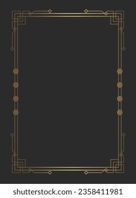 Decorative vintage vertical rectangle frames and borders,Gold photo frame for picture, border design. Isolated icons vector