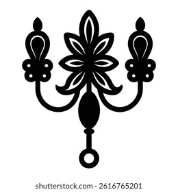 decorative wall hooks on a white background.