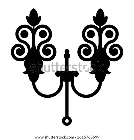decorative wall hooks on a white background.