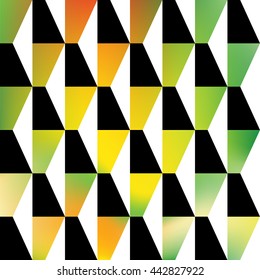 Decorative wall. Interior tiles. Abstract stylish background. Repeating geometric tiles. Vector seamless patterns.