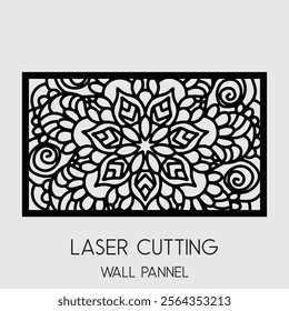 Decorative wall panel art laser cut