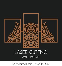 Decorative wall panel laser cut