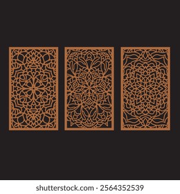 Decorative wall panel laser cut