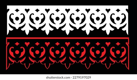 Decorative wall panel set chinese mdf cnc router laser cutting pattern design for mdf wood cutting vector Cnc Router Design Foamsheet, Acrylic and CNC Machine Cutting, EPS File.