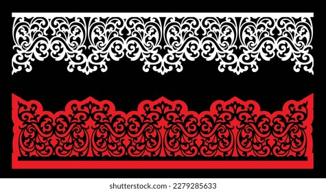 Decorative wall panel set chinese mdf cnc router laser cutting pattern design for mdf wood cutting vector Cnc Router Design Foamsheet, Acrylic and CNC Machine Cutting, EPS File.