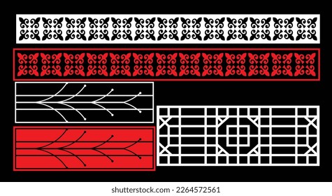 Decorative wall panels set Jali design for graphic and plywood,partition, foam, acrylic and CNC machine cutting.