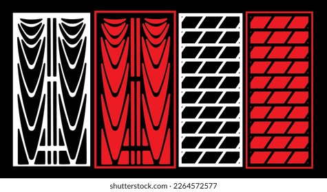 Paneles de pared decorativos para el diseño de Jali para el corte de máquinas gráficas y contrachapado, partición, espuma, acrílico y CNC.