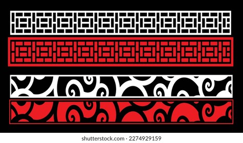 Paneles de pared decorativos conjunto de diseño de Jali patrón CNC, patrón de corte láser, corte CNCcut del router.Panel decorativo de corte láser Jali con patrón de encaje.