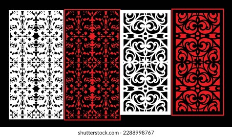 Dekorative Wandpaneele Jali Design CNC-Muster, Laserschnitt-Muster, Router CNCcut.Jali Laser Schnitt dekorative Panel Set mit Spitzen-Muster.