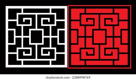 Decorative wall panels set Jali design CNC pattern, laser cutting pattern, router CNCcutting.Jali Laser cut decorative panel set with lace pattern.