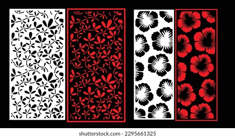 Paneles de pared decorativos para el diseño de Jali para el corte de máquinas gráficas y contrachapado, partición, espuma, acrílico y CNC.