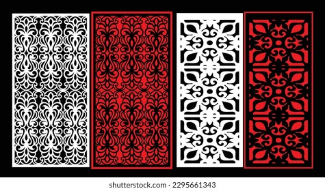 Paneles de pared decorativos para el diseño de Jali para el corte de máquinas gráficas y contrachapado, partición, espuma, acrílico y CNC.