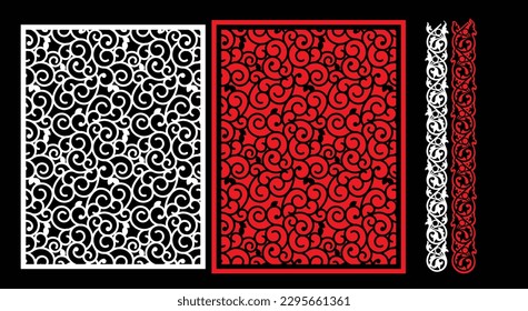 Paneles de pared decorativos para el diseño de Jali para el corte de máquinas gráficas y contrachapado, partición, espuma, acrílico y CNC.