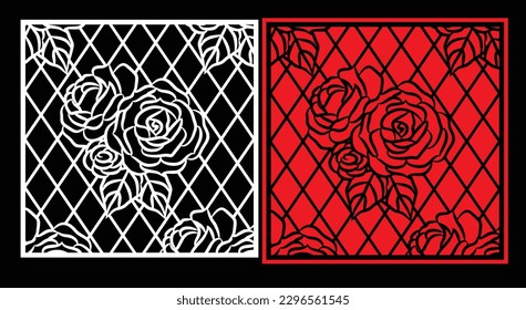 Decorative wall panels set Jali design for graphic and plywood,partition, foam, acrylic and CNC machine cutting.