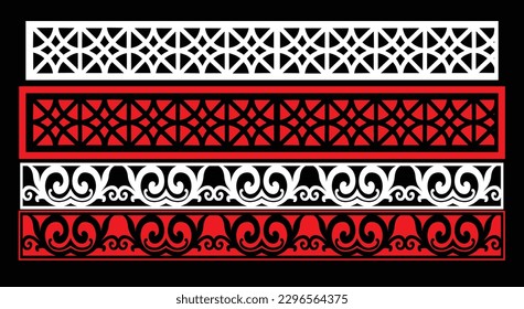 Paneles de pared decorativos para el diseño de Jali para el corte de máquinas gráficas y contrachapado, partición, espuma, acrílico y CNC.
