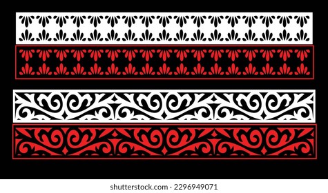 Paneles de pared decorativos conjunto de diseño de Jali patrón CNC, patrón de corte láser, corte CNCcut del router.Panel decorativo de corte láser Jali con patrón de encaje.