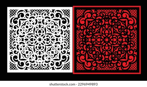 Dekorative Wandpaneele Jali Design CNC-Muster, Laserschnitt-Muster, Router CNCcut.Jali Laser Schnitt dekorative Panel Set mit Spitzen-Muster.