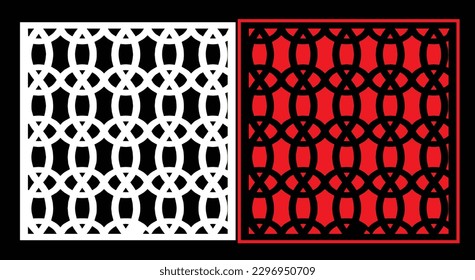 Paneles de pared decorativos conjunto de diseño de Jali patrón CNC, patrón de corte láser, corte CNCcut del router.Panel decorativo de corte láser Jali con patrón de encaje.