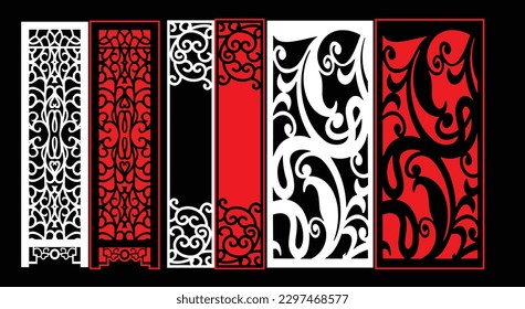 Dekorative Wandpaneele Jali Design CNC-Muster, Laserschnitt-Muster, Router CNCcut.Jali Laser Schnitt dekorative Panel Set mit Spitzen-Muster.