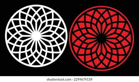 Decorative wall panels set Jali design CNC pattern, laser cutting pattern, router CNCcutting.Jali Laser cut decorative panel set with lace pattern.