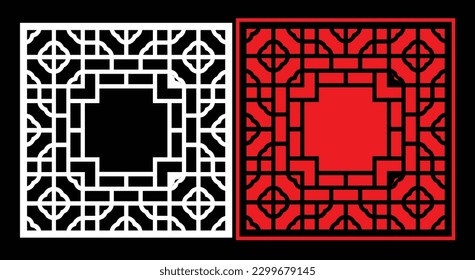 Paneles de pared decorativos conjunto de diseño de Jali patrón CNC, patrón de corte láser, corte CNCcut del router.Panel decorativo de corte láser Jali con patrón de encaje.