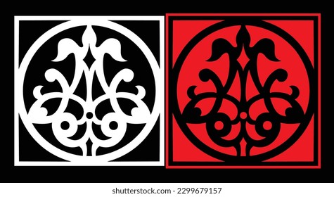 Paneles de pared decorativos conjunto de diseño de Jali patrón CNC, patrón de corte láser, corte CNCcut del router.Panel decorativo de corte láser Jali con patrón de encaje.
