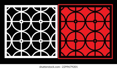 Decorative wall panels set Jali design CNC pattern, laser cutting pattern, router CNCcutting.Jali Laser cut decorative panel set with lace pattern.