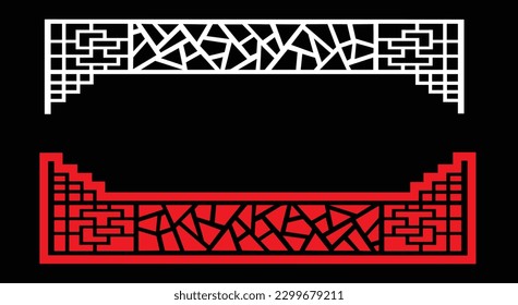 Dekorative Wandpaneele Jali Design CNC-Muster, Laserschnitt-Muster, Router CNCcut.Jali Laser Schnitt dekorative Panel Set mit Spitzen-Muster.