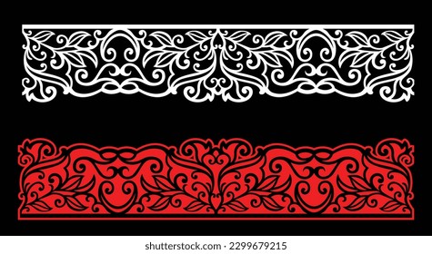 Decorative wall panels set Jali design CNC pattern, laser cutting pattern, router CNCcutting.Jali Laser cut decorative panel set with lace pattern.