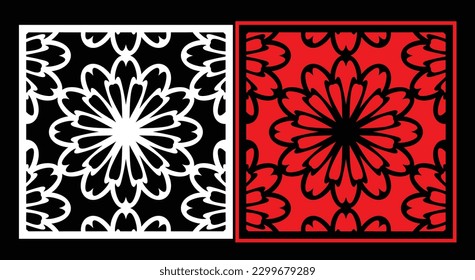 Paneles de pared decorativos conjunto de diseño de Jali patrón CNC, patrón de corte láser, corte CNCcut del router.Panel decorativo de corte láser Jali con patrón de encaje.