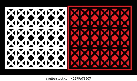 Decorative wall panels set Jali design CNC pattern, laser cutting pattern, router CNCcutting.Jali Laser cut decorative panel set with lace pattern.