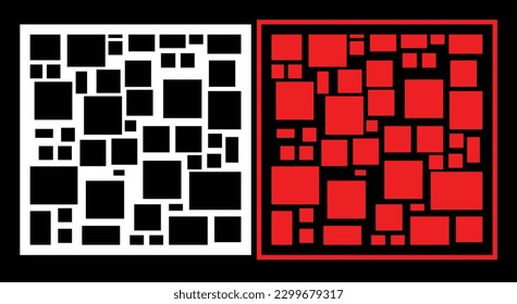 Paneles de pared decorativos conjunto de diseño de Jali patrón CNC, patrón de corte láser, corte CNCcut del router.Panel decorativo de corte láser Jali con patrón de encaje.