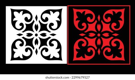 Decorative wall panels set Jali design CNC pattern, laser cutting pattern, router CNCcutting.Jali Laser cut decorative panel set with lace pattern.