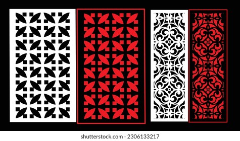 Dekorative Wandpaneele Jali Design CNC-Muster, Laserschnitt-Muster, Router CNCcut.Jali Laser Schnitt dekorative Panel Set mit Spitzen-Muster.