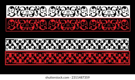 Paneles de pared decorativos conjunto de diseño de Jali patrón CNC, patrón de corte láser, corte CNCcut del router.Panel decorativo de corte láser Jali con patrón de encaje.