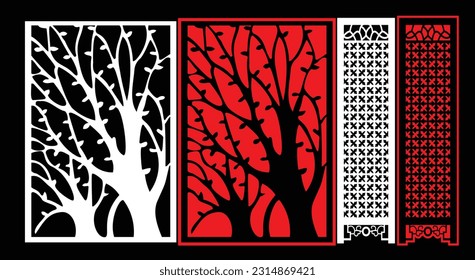 Dekorative Wandpaneele Jali Design CNC-Muster, Laserschnitt-Muster, Router CNCcut.Jali Laser Schnitt dekorative Panel Set mit Spitzen-Muster.