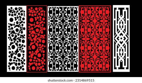 Dekorative Wandpaneele Jali Design CNC-Muster, Laserschnitt-Muster, Router CNCcut.Jali Laser Schnitt dekorative Panel Set mit Spitzen-Muster.