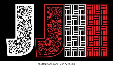Decorative wall panels set Jali design CNC pattern, laser cutting pattern, router CNCcutting.Jali Laser cut decorative panel set with lace pattern.