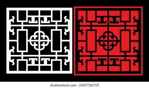 Decorative wall panels set Jali design CNC pattern, laser cutting pattern, router CNCcutting.Jali Laser cut decorative panel set with lace pattern.